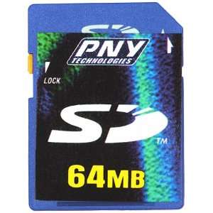 PNY 64MB SD Secure Digital Flash Memory Card Electronics