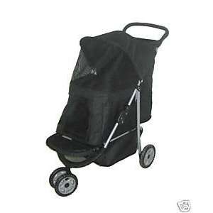  New 3 Wheel Pet Stroller Black
