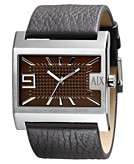    AX Armani Exchange Watch, Mens Brown Leather Strap AX1060 
