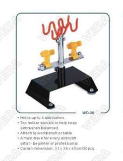   Airbrush holder CLAMP ON TABLE Hold Airbrushes Paint Hobby Art WD 30