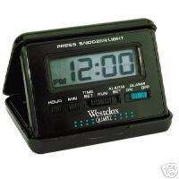 Westclox LCD Digital Battery Travel Folding Alarm Clock  