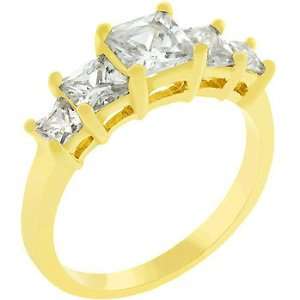  5 Stone Anniversary Ring In Gold (size 07) Everything 