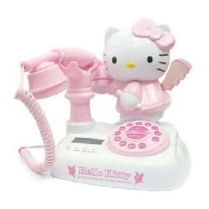 Hello Kitty Antique Telephone Desk Corded Fixed Wired Phone Inside 