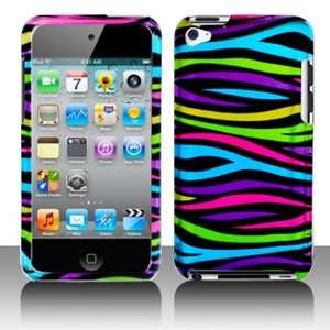  iNcido Brand Apple Ipod Touch 4th Cell Phone Rainbow Zebra 