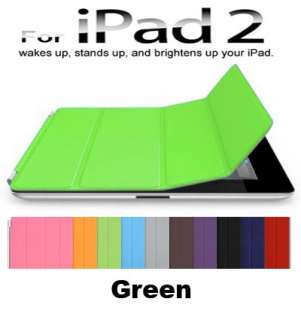 IPad 2 Smart Cover PU Leather Magnetic Case Stand Wake Up Sleep  
