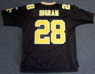   Ingram Autographed New Orleans Saints Authentic Reebok Jersey Holo