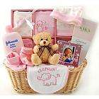 NEW Gift Basket for Newborn Baby Girl  Gift Set w/ Clothes, Bath Wash 