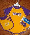   Lakers Infant Onesie Creeper Jersey , uniform , Bib and Bootie Set