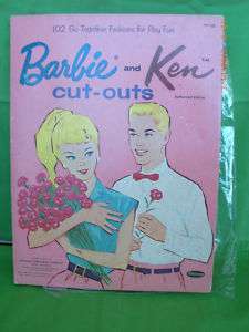 Vintage Barbie & Ken Paper Dolls 1962 L@@K  