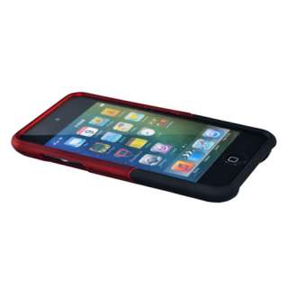 New Best Red + Black Hard Case Cover V For Apple iPod Touch 4TH 4 High 