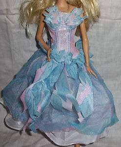 Barbie Doll Clothes Clothing Blue & Pink Swan Lake Tutu Dress Gown 