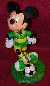 Disney World Mickey Mouse Soccer Bobblehead Figurine  