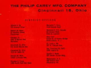 Philip Carey Catalog ASBESTOS in INDUSTRIAL FOOD PREP  