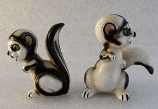 ANTIQUE Cartoon Squirrels Miniatures Bone China 1940s  