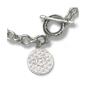  Pentagram Tiffany Style Bracelet   Sterling Silver