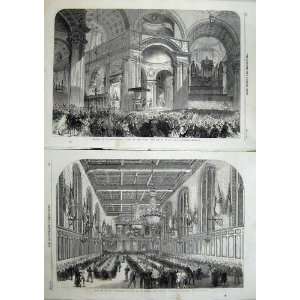  1865 Clergy Banquet TaylorS Hall St PaulS Cathedral 