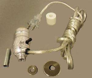 Lamp partssilver pre wired bottle kits   15/16 adapter BK S1516 