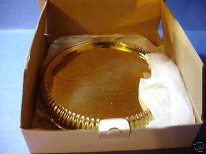 Richmond Brass Plate Candle holder Partylite Gold 6  