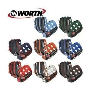   Softball Glove   13in   Right Hand Throw   Black / White Lacing