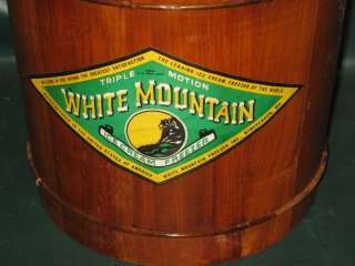 Great Vintage WHITE MOUNTAIN 2 Quart ICE CREAM MAKER w/Original Box 