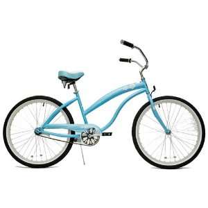  GreenLine Beach Cruiser Bicycle   BC104 Womens Baby Blue 
