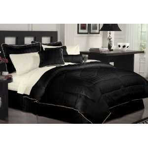  11pc Bed in a bag Katie Black Comforter Set King Size with 