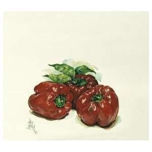  Red Bell Peppers Poster Print