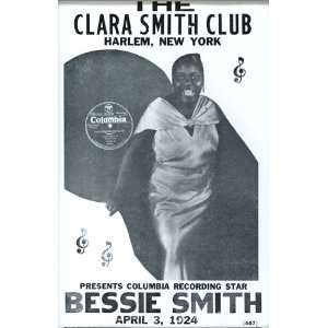 Bessie Smith at The Clara Smith Club Harlem NY 1924 14 X 22 Vintage 