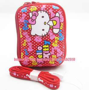 Red Hello Kitty Camera Bag Pouch Case for canon nikon  