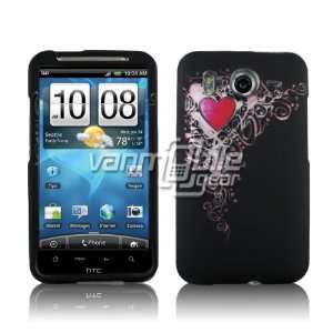   Abstract Heart Design Hard Case Cover for HTC Inspire 