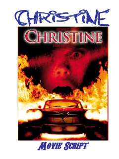 Stephen King CHRISTINE Classic Horror Movie Script!  