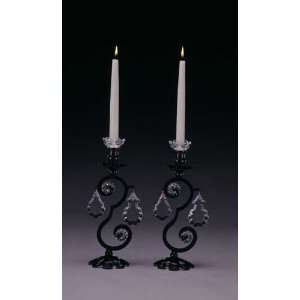   Renaissance Crystal Two Light Up Lighting Candelabra from the Renaiss