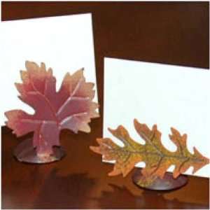   and Oak Tin Leaf Place Card Holders   Package of 8