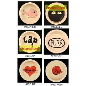  Ceramic Handpainted Cat Food Bowls in 14 designs  Design 