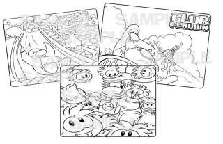 CLUB PENGUIN fun birthday party favor COLORING PAGES  