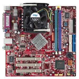  MSI MS 7037 Intel 865GV Socket 478 micro ATX Motherboard w/Celeron 