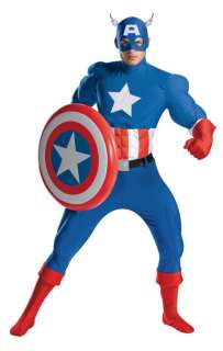CAPTAIN AMERICA Adult Muscle PRO Costume Marvel Shield  