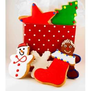 Christmas Decorated Cookies Gift Box Grocery & Gourmet Food