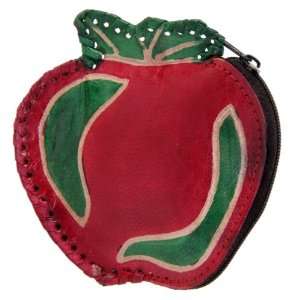  Pure Leather Strawberry Shaped Coin Pouch/Purse/Case 