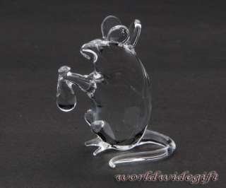 new we offer gorgeous decorative collectible crystal figurine rat hook 