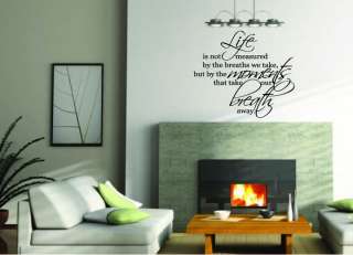 Vinyl Wall Decals Lettering Home Decor Quotes Stickers  