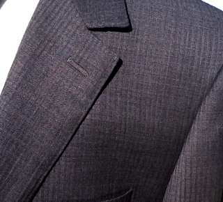 Valentino $1295 Gray Tone Stripe 150s Wool Mens suit  