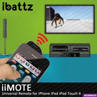iBattz iiMote Universal Learning Infrared IR Remote Control iPhone 