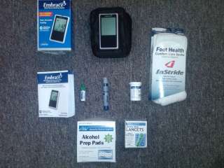 Diabetic Testing Supplies Embrace Talking Meter  