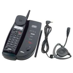   Black Cordless Phone with Call Waiting/CID & Headset Electronics