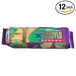 Crunchmaster ® Original Sesame Baked Rice Crackers, 3.5 Ounce 