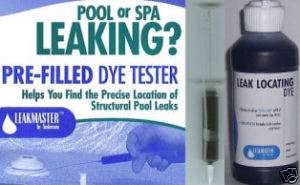 Pool Leak Find Tester & Dye Refill kit repair detect  