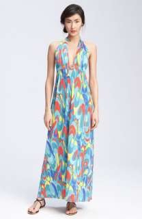 Trina Turk Biscayne Print Halter Maxi Dress  