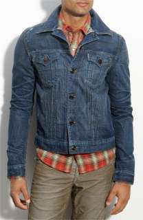 True Religion Brand Jeans Phantom Denim Jacket (Folsom Blue Wash 