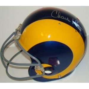 Charles White Autographed Helmet   Rams USC 1 1 JSA   Autographed NFL 